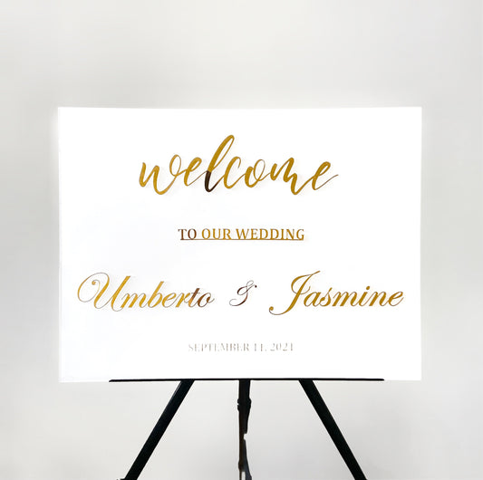 Wedding Entrance Welcome Sign