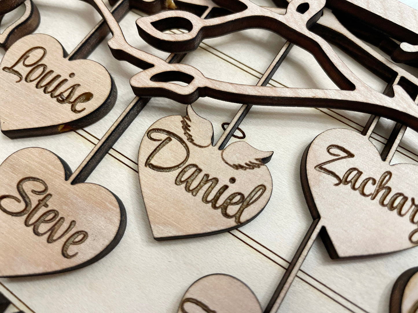 Hanging Hearts Family Tree | Personalized Gift for Loved Ones