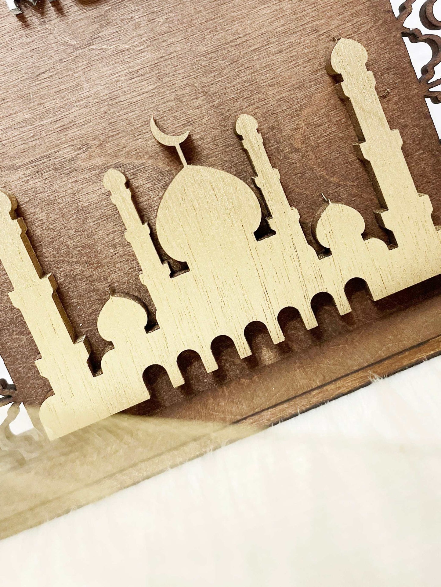 Wooden Eid Mubarak Sign - Perfect Home Decor Addition