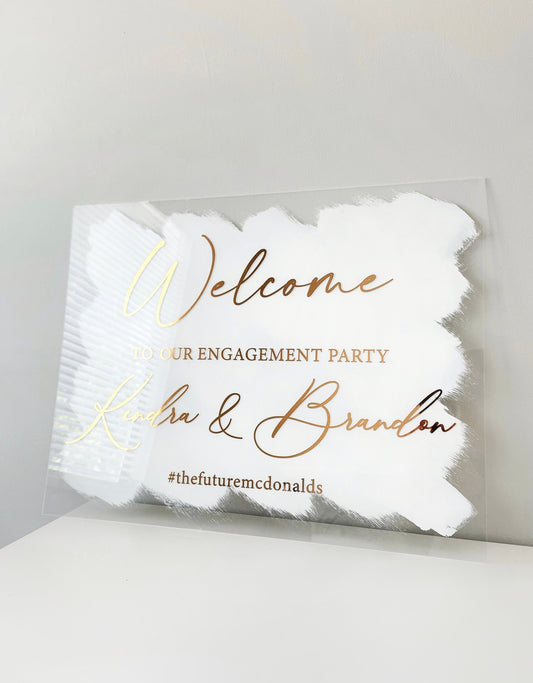 Engagement Party Welcome Sign