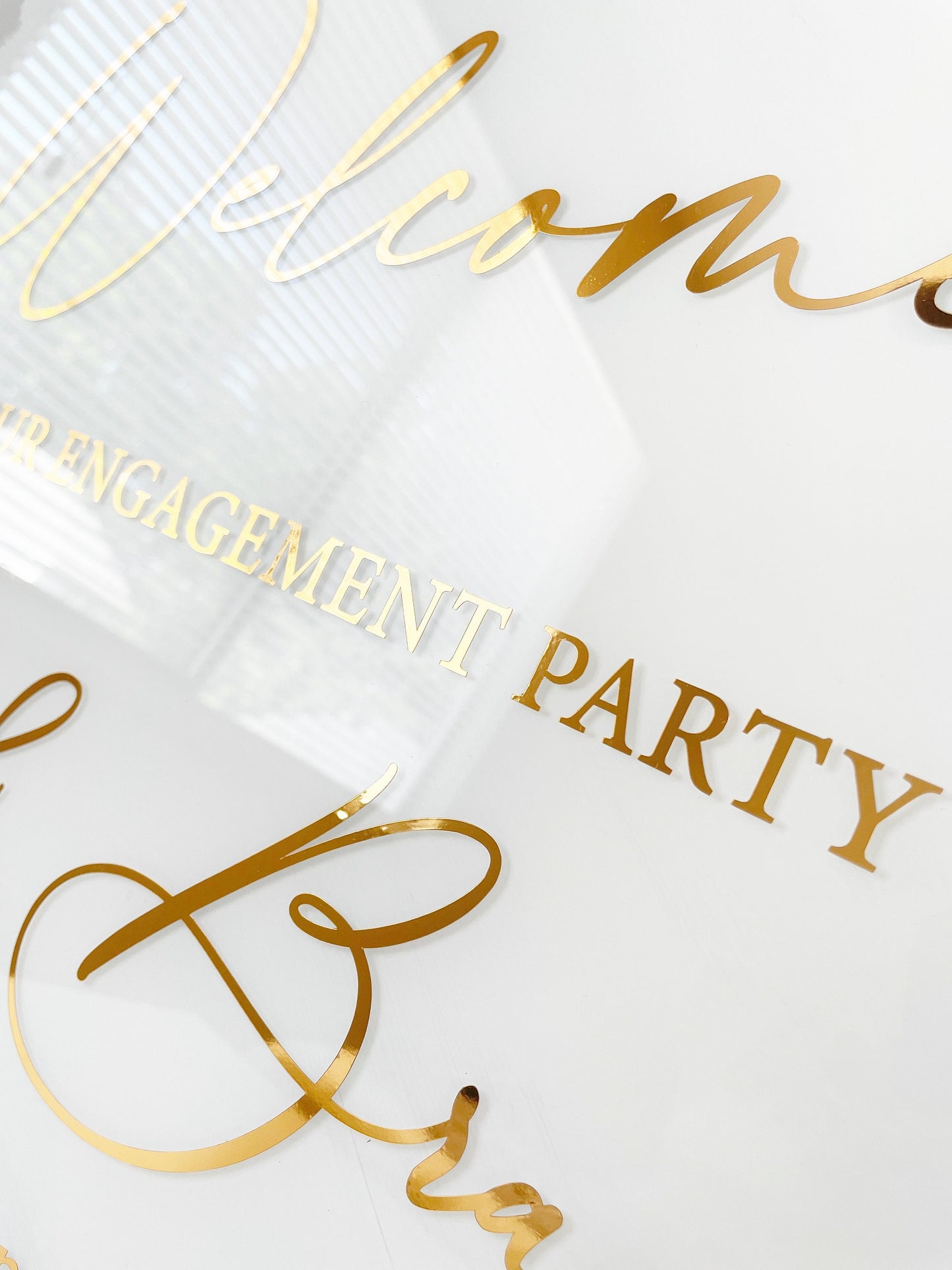 Engagement Party Welcome Sign