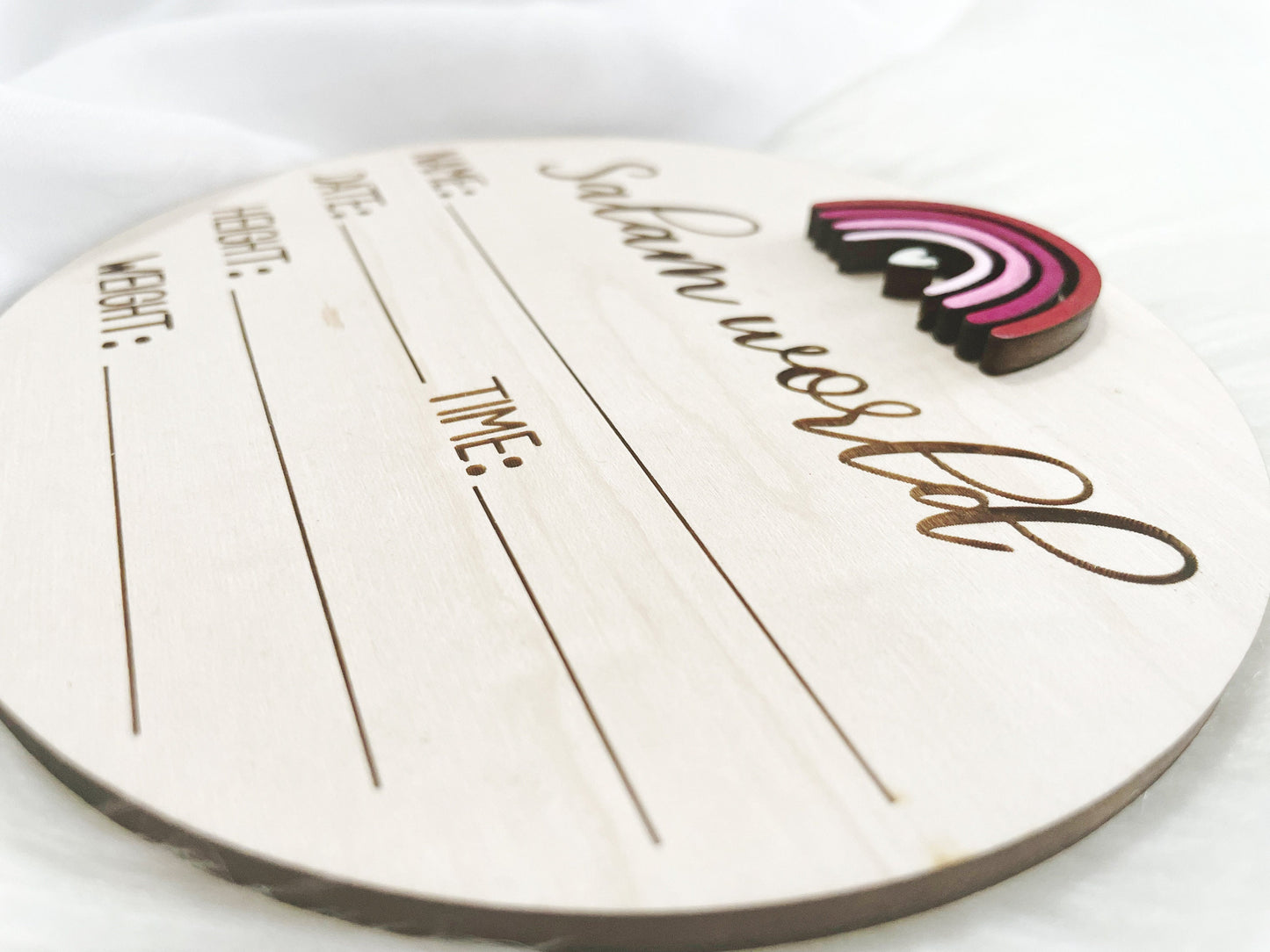 Salaam World Birth Announcement Plaque
