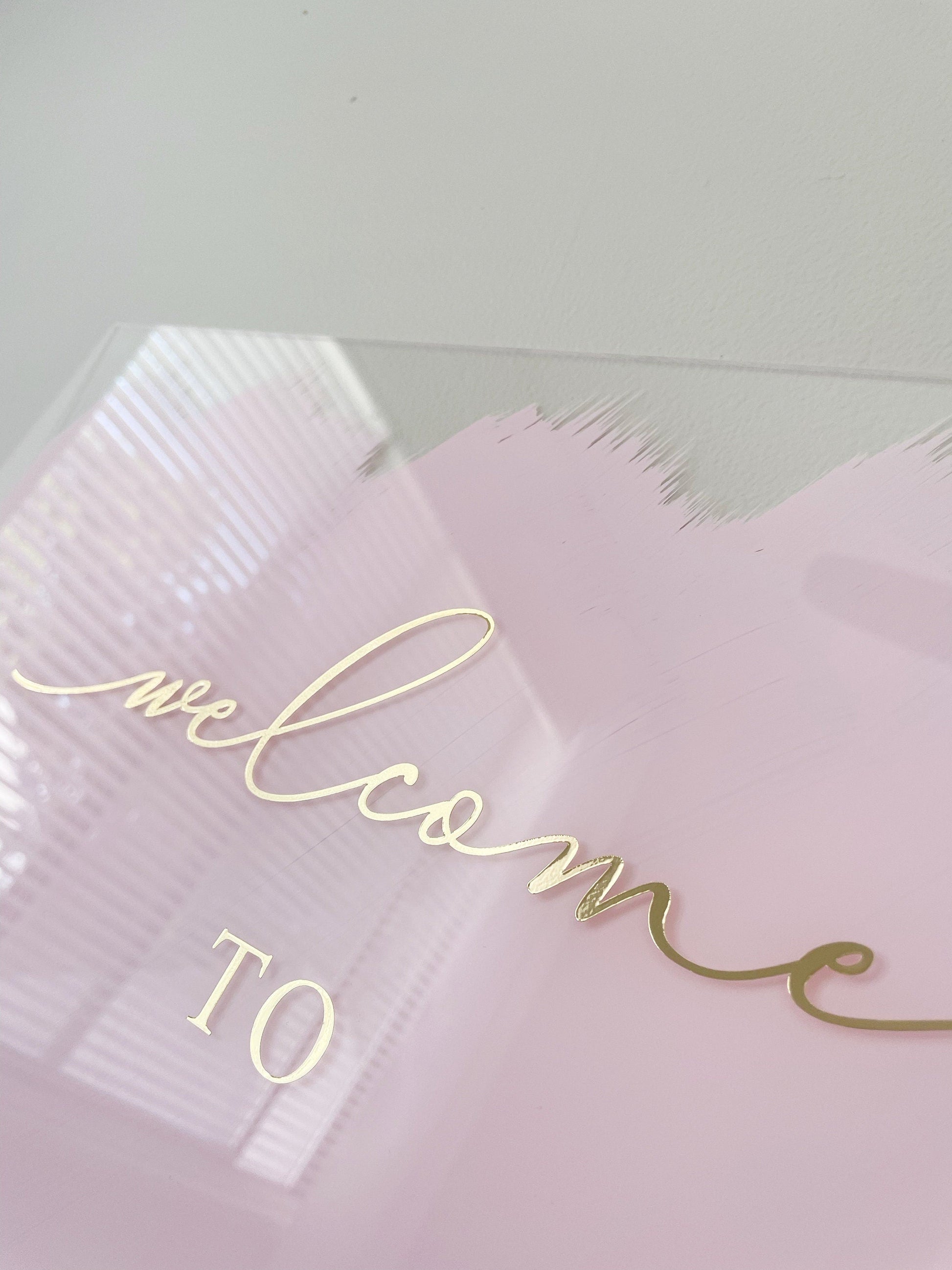 Bridal Shower Welcome Sign - Customizable Acrylic Decor