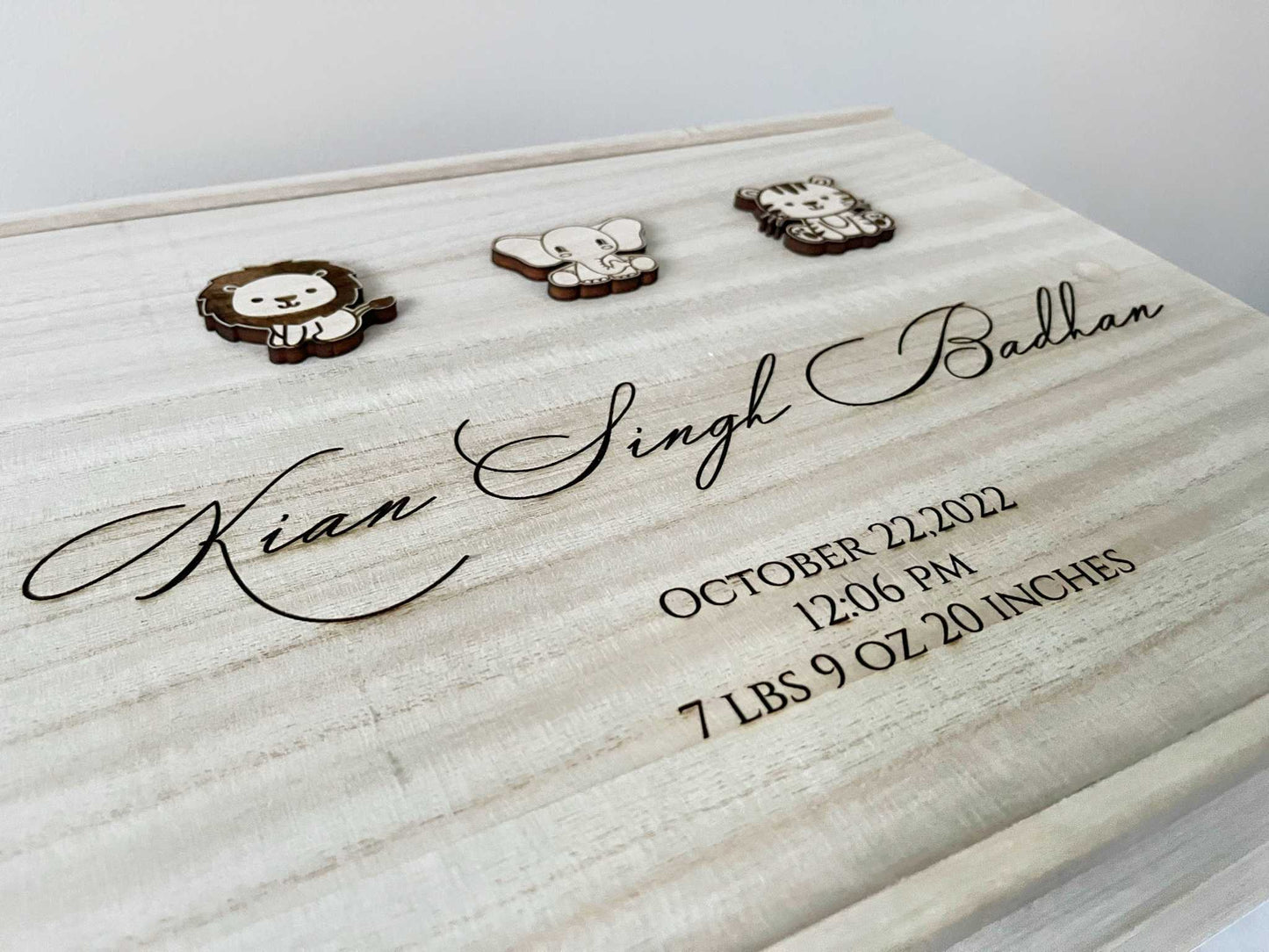 Large Baby Wooden Keepsake Box - Perfect for Cherished Memories